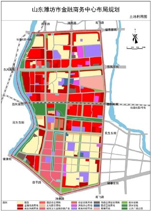 山东潍坊市金融商务区布局规划